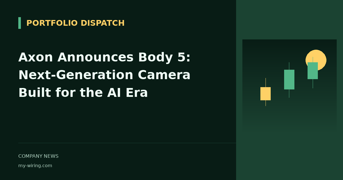 Axon Announces Body 5: Next-Generation Camera Built for the AI Era