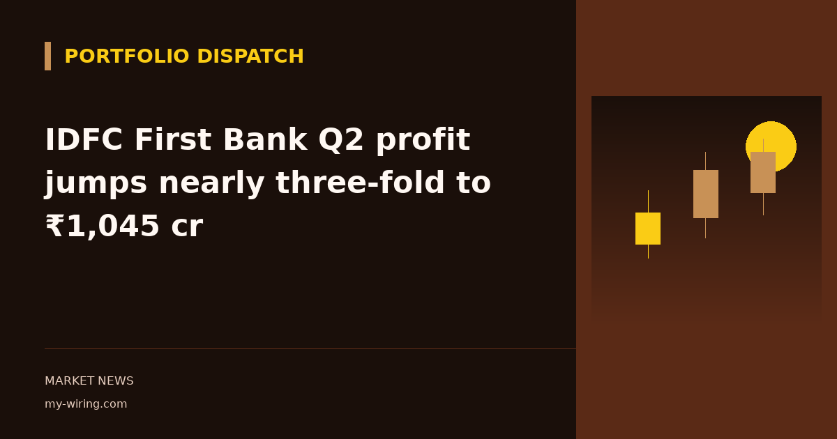IDFC First Bank Q2 profit jumps nearly three-fold to ₹1,045 cr