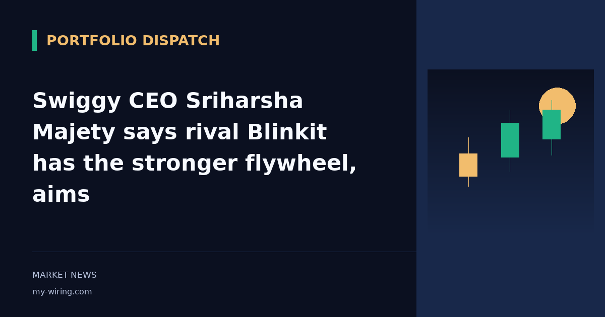 Swiggy CEO Sriharsha Majety says rival Blinkit has the stronger flywheel, aims