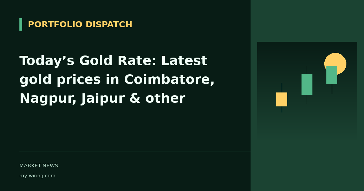 Today’s Gold Rate: Latest gold prices in Coimbatore, Nagpur, Jaipur & other